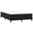 kontinentalseng uden madras 160x210 cm fløjl sort