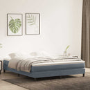 kontinentalseng uden madras 180x210 cm fløjl mørkegrå