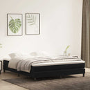 kontinentalseng uden madras 180x210 cm fløjl sort