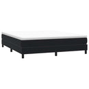kontinentalseng uden madras 180x210 cm fløjl sort