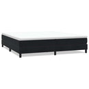 kontinentalseng uden madras 200x210 cm fløjl sort