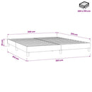 kontinentalseng uden madras 200x210 cm fløjl sort
