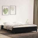 kontinentalseng uden madras 200x210 cm fløjl sort