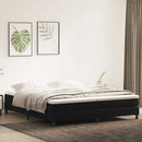 kontinentalseng uden madras 200x210 cm fløjl sort