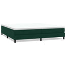 kontinentalseng uden madras 200x210 cm fløjl mørkegrøn