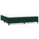 kontinentalseng uden madras 200x210 cm fløjl mørkegrøn