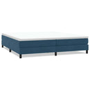 kontinentalseng uden madras 200x210 cm fløjl mørkeblå