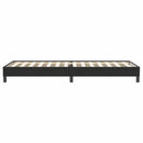 kontinentalseng uden madras 80x220 cm fløjl sort