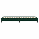 kontinentalseng uden madras 80x220 cm fløjl mørkegrøn