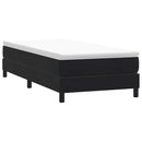 kontinentalseng uden madras 90x220 cm fløjl sort