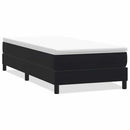 kontinentalseng uden madras 100x220 cm fløjl sort