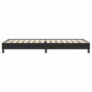 kontinentalseng uden madras 100x220 cm fløjl sort