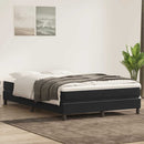 kontinentalseng uden madras 140x220 cm fløjl sort