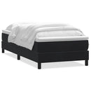 kontinentalseng med madras 90x210 cm fløjl sort