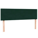 kontinentalseng med madras 160x220 cm fløjl mørkegrøn