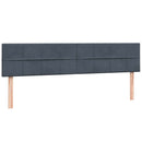 kontinentalseng med madras 180x210 cm fløjl mørkegrå