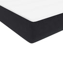 kontinentalseng med madras 90x210 cm fløjl sort