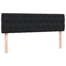 kontinentalseng med madras 160x210 cm fløjl sort