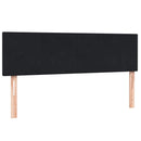 kontinentalseng med madras 160x210 cm fløjl sort