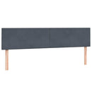 kontinentalseng med madrasser 180x210 cm fløjl mørkegrå