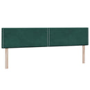 kontinentalseng med madrasser 180x220 cm fløjl mørkegrøn