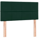 kontinentalseng med madras mørkegrøn 80x220 cm fløjl