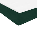 kontinentalseng med madras mørkegrøn 80x220 cm fløjl