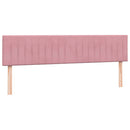 kontinentalseng med madrasser 180x210 cm fløjl lyserød