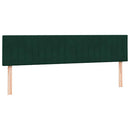 kontinentalseng med madrasser 180x220 cm fløjl mørkegrøn