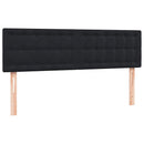 kontinentalseng med madras 160x210 cm fløjl sort