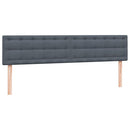 kontinentalseng med madrasser 180x210 cm fløjl mørkegrå