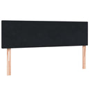 kontinentalseng med madras 160x210 cm fløjl sort