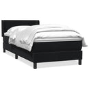 kontinentalseng med madras 90x210 cm fløjl sort