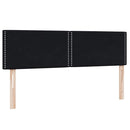 kontinentalseng med madras 160x210 cm fløjl sort