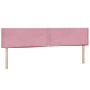 kontinentalseng med madras 180x210 cm fløjl lyserød
