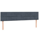 kontinentalseng med madras 180x210 cm fløjl mørkegrå