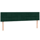 kontinentalseng med madras 180x220 cm fløjl mørkegrøn