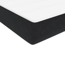 kontinentalseng med madras 90x210 cm fløjl sort