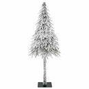 Kunstigt juletræ Hvid 86 x 86 x 210 cm Polyethylen og Metal