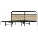 sengeramme uden madras 180x200 cm metal sonoma-eg