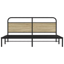 sengeramme uden madras 200x200 cm metal sonoma-eg