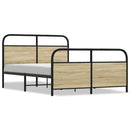 sengeramme uden madras 140x190 cm metal sonoma-eg