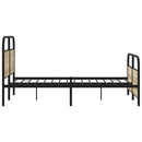 sengeramme uden madras 140x190 cm metal sonoma-eg