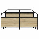 sengeramme uden madras 150x200 cm metal sonoma-eg