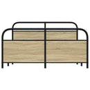 sengeramme uden madras 160x200 cm metal sonoma-eg