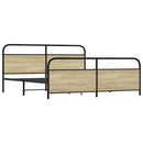sengeramme uden madras 180x200 cm metal sonoma-eg