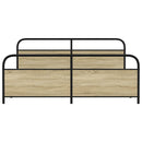 sengeramme uden madras 180x200 cm metal sonoma-eg