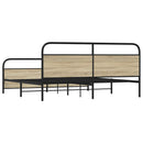 sengeramme uden madras 180x200 cm metal sonoma-eg