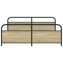 sengeramme uden madras 183x213 cm metal sonoma-eg