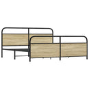 sengeramme uden madras 193x203 cm metal sonoma-eg